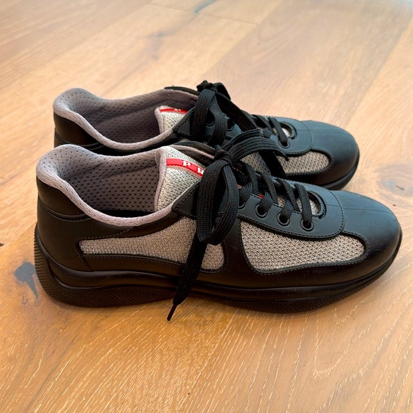 Prada America's Cup Soft rubber and bike fabric sneakers. Size37 made in Italy. - Picture 2 of 5